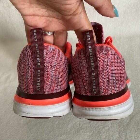 APL Techloom Pro Propelium Pink Orange Lace Up Sneakers Size 8 - Picture 5 of 12